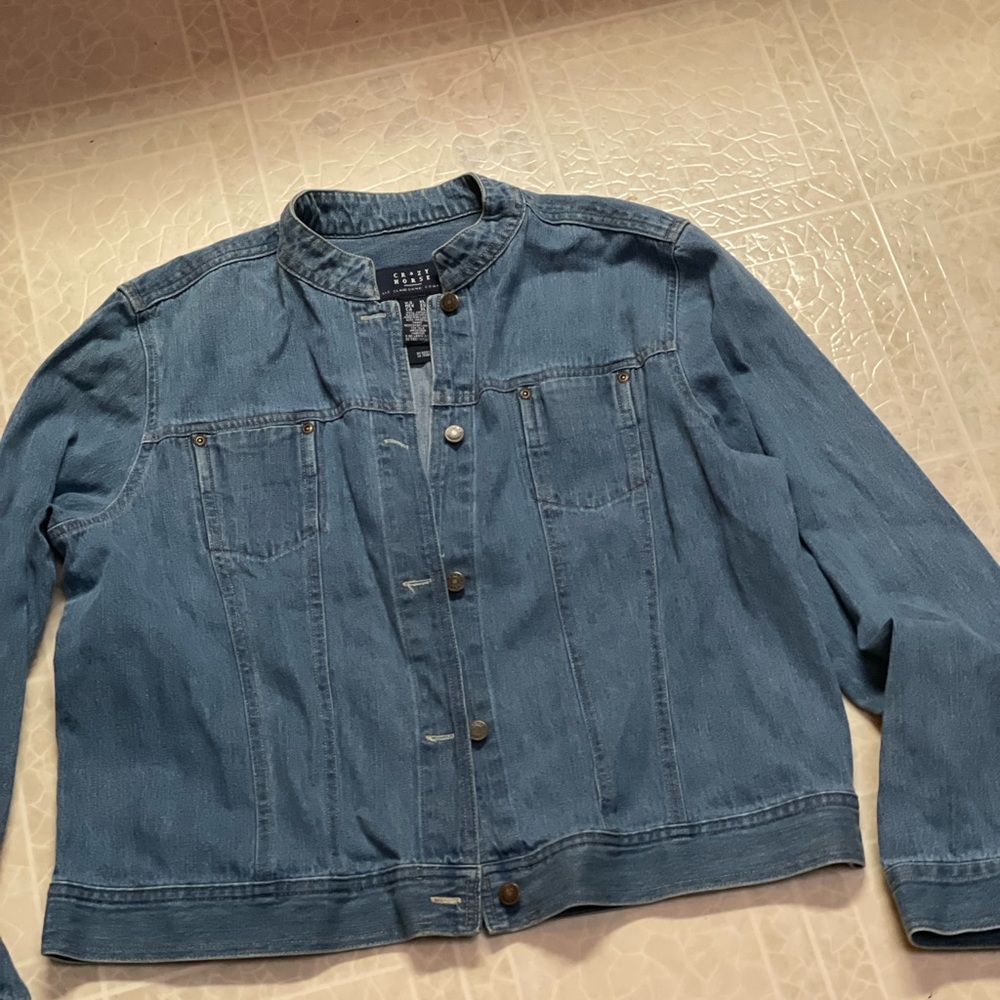 Liz Claiborne Vintage Blue Jean Jacket Relaxed Fit